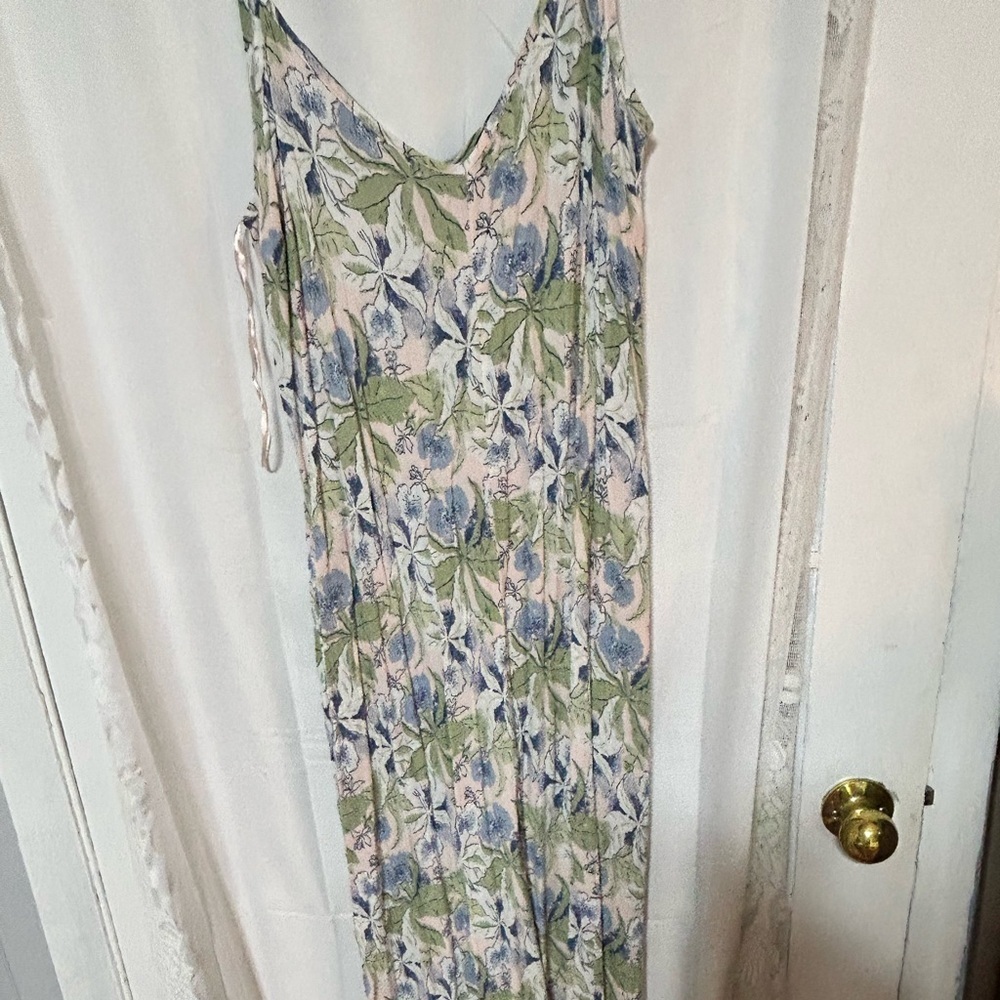 George XL Floral Print dress - Blue and Green- new or like new
